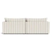 Sidney Slipcover 4 Seater Chaise Sofa - Marnie Sand Stripe gallery detail image