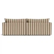 Sidney Slipcover 4 Seater Chaise Sofa - Marnie Coconut Stripe gallery detail image