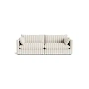 Sidney Slipcover 4 Seater Sofa - Marnie Sand Stripe gallery detail image
