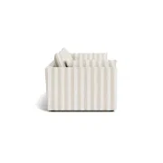 Sidney Slipcover 4 Seater Sofa - Marnie Sand Stripe gallery detail image