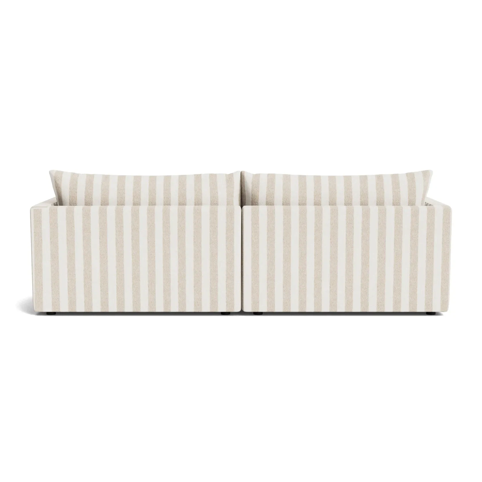Sidney Slipcover 4 Seater Sofa - Marnie Sand Stripe gallery detail image