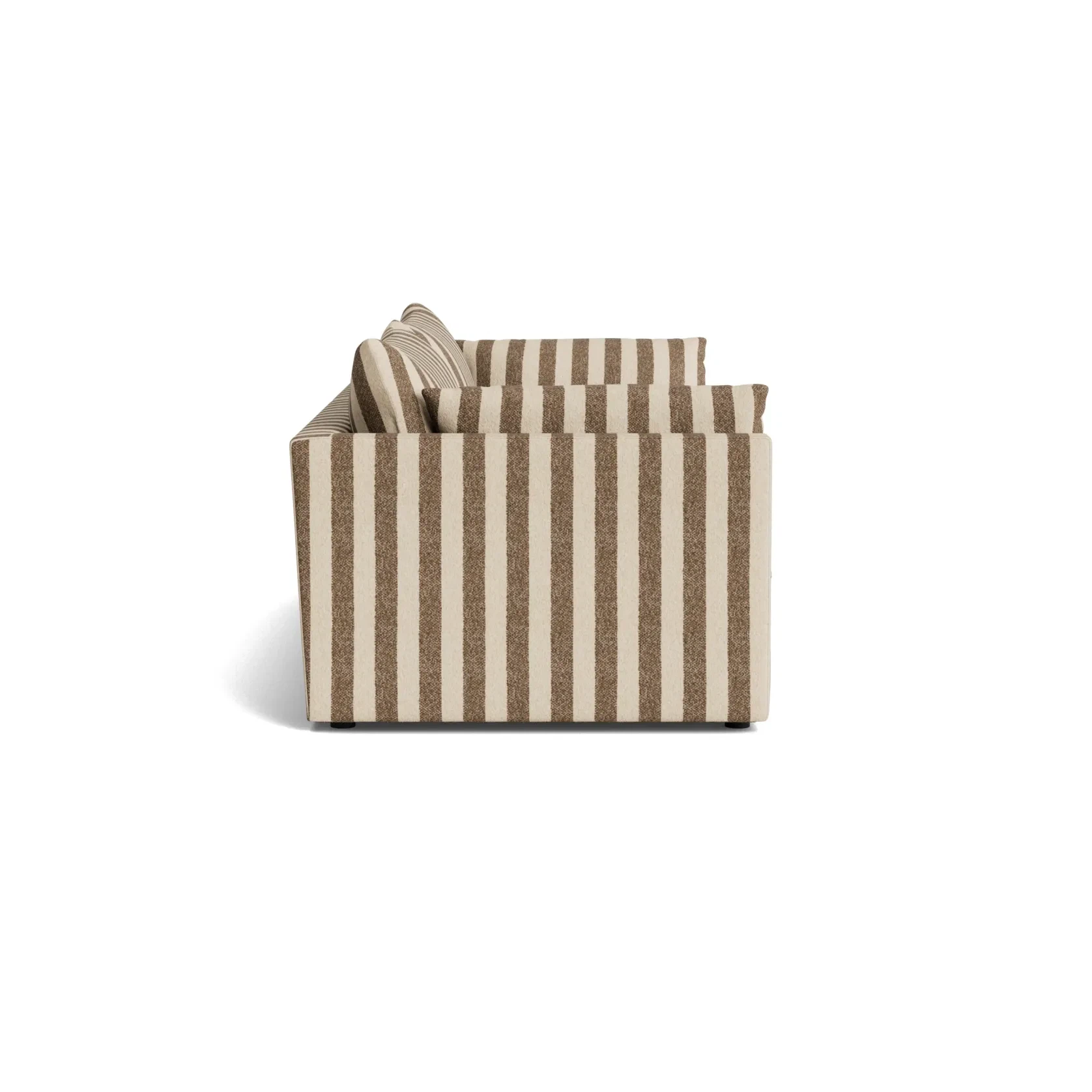 Sidney Slipcover 4 Seater Sofa - Marnie Coconut Stripe gallery detail image