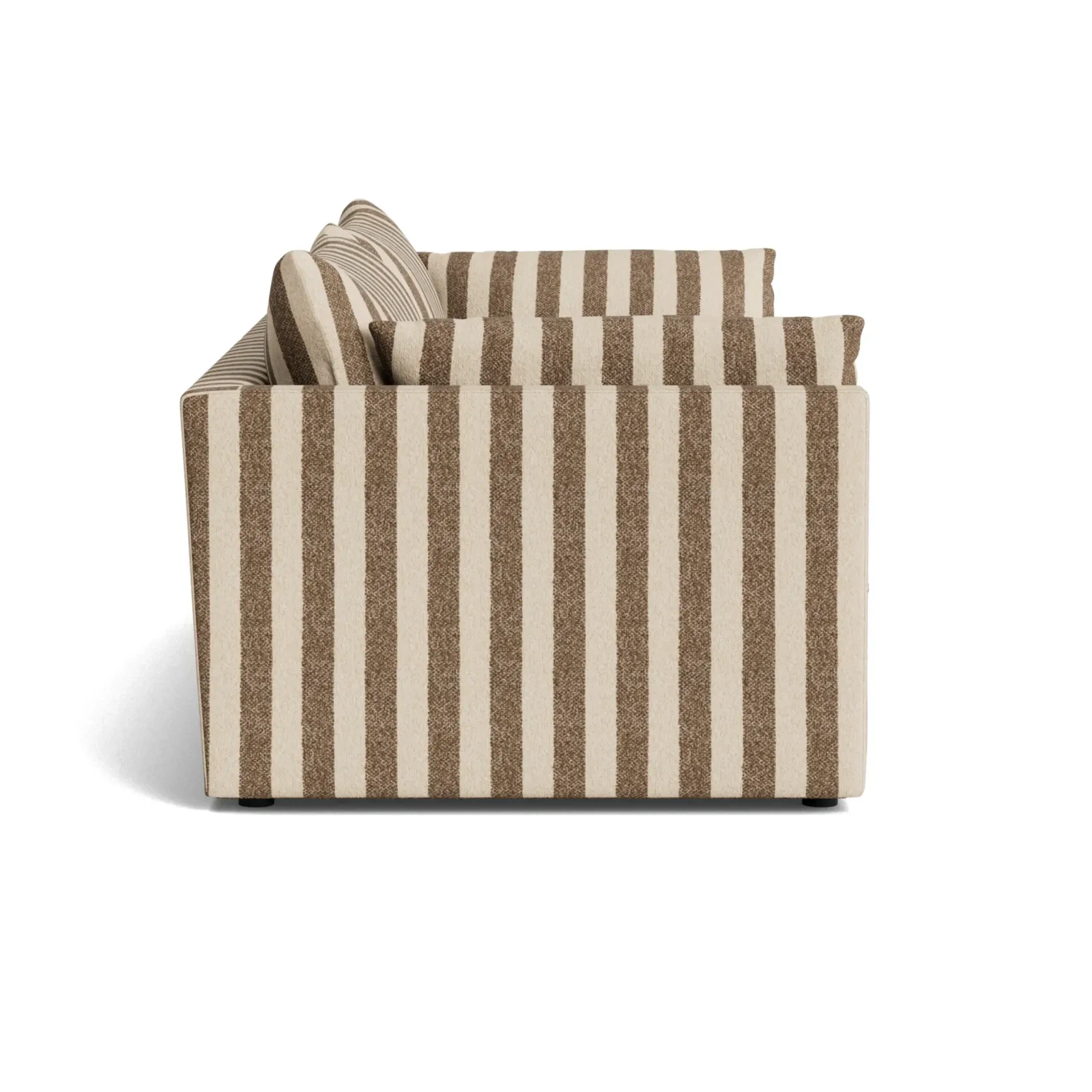 Sidney Slipcover 4 Seater Sofa - Marnie Coconut Stripe gallery detail image