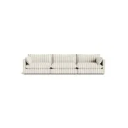 Sidney Slipcover 5 Seater Sofa - Marnie Sand Stripe gallery detail image