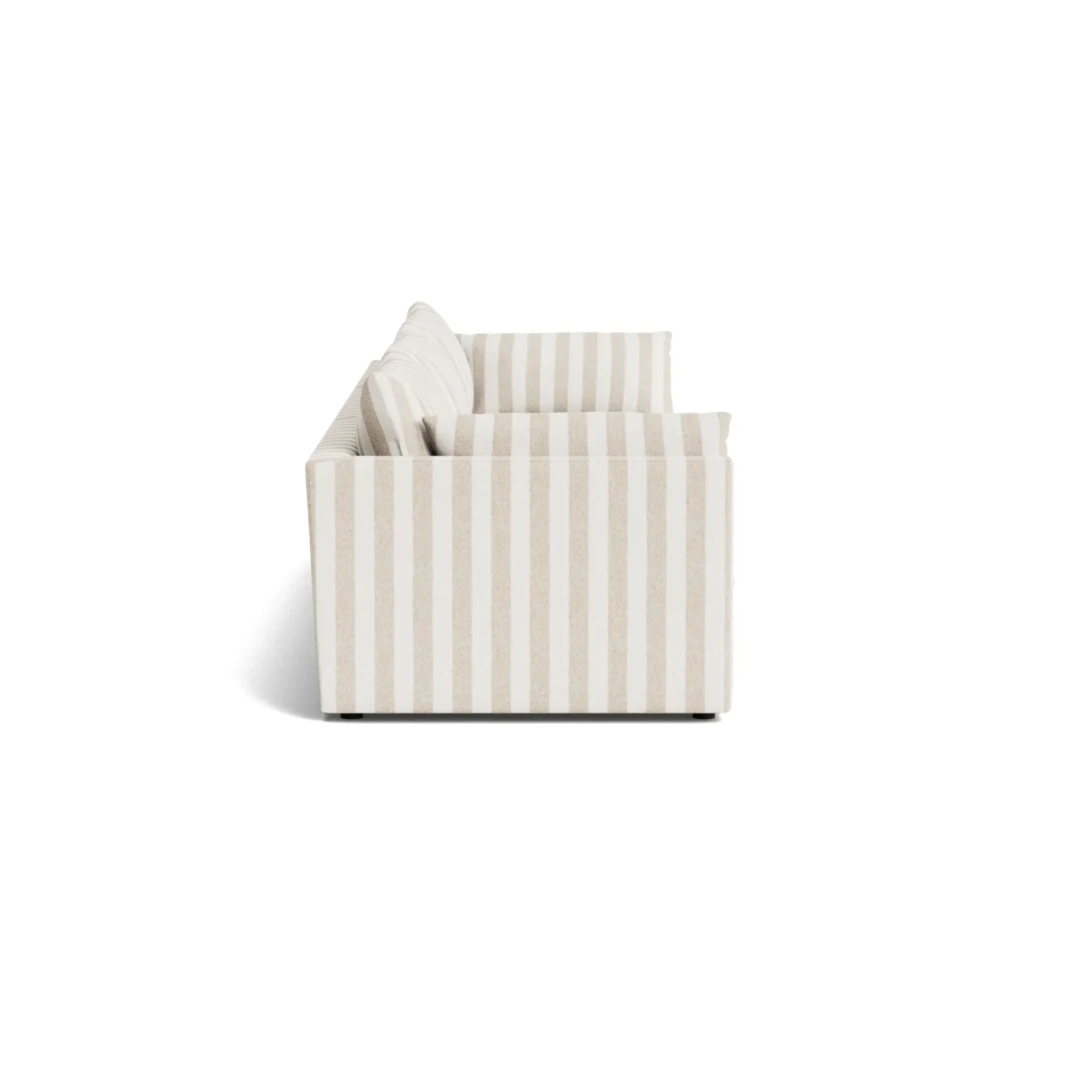 Sidney Slipcover 5 Seater Sofa - Marnie Sand Stripe gallery detail image
