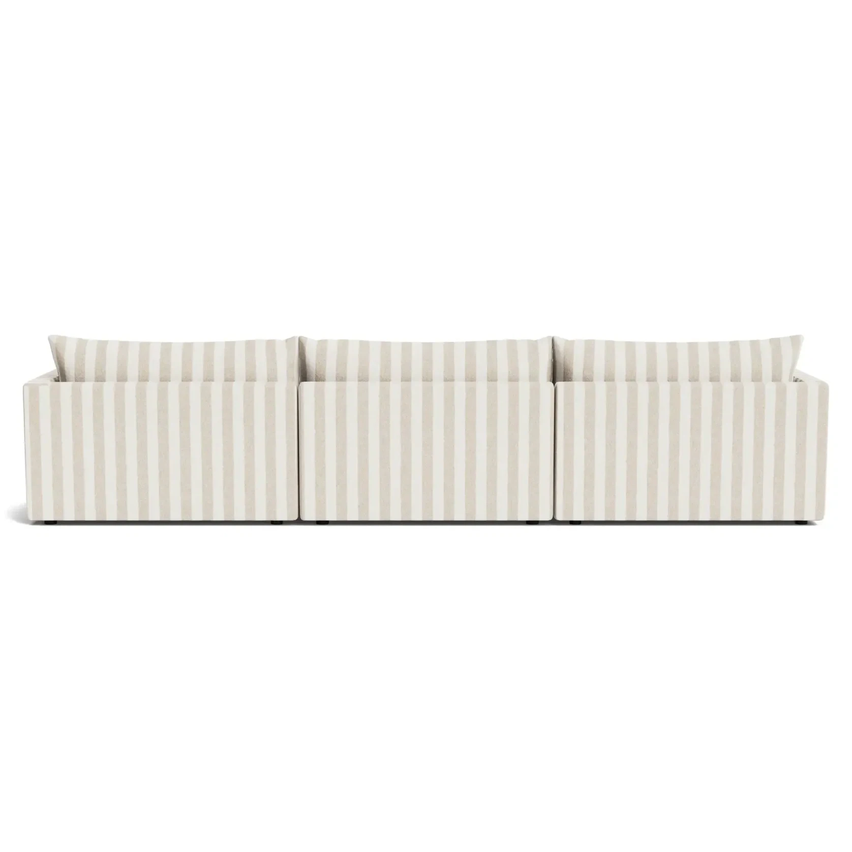Sidney Slipcover 5 Seater Sofa - Marnie Sand Stripe gallery detail image