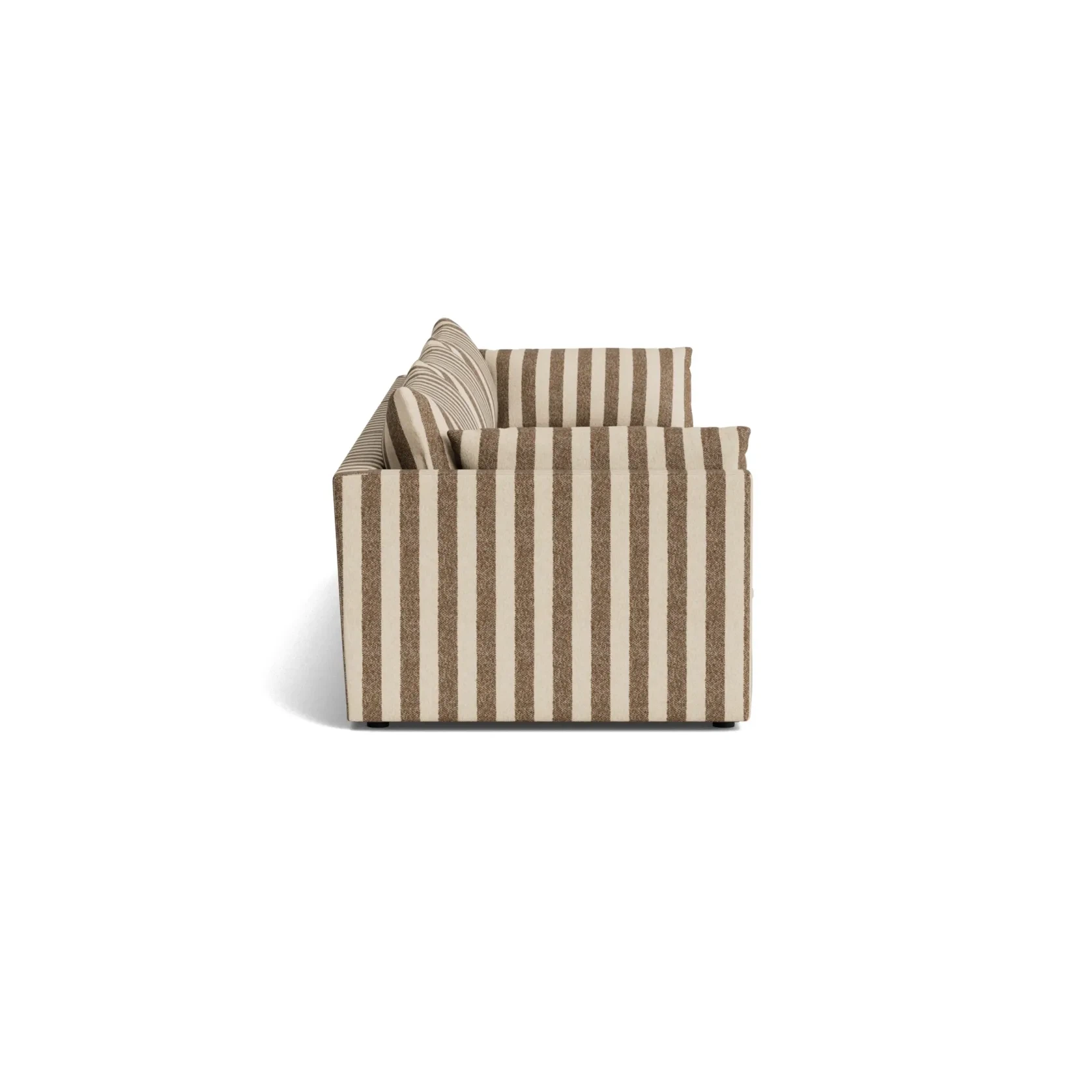 Sidney Slipcover 5 Seater Sofa - Marnie Coconut Stripe gallery detail image