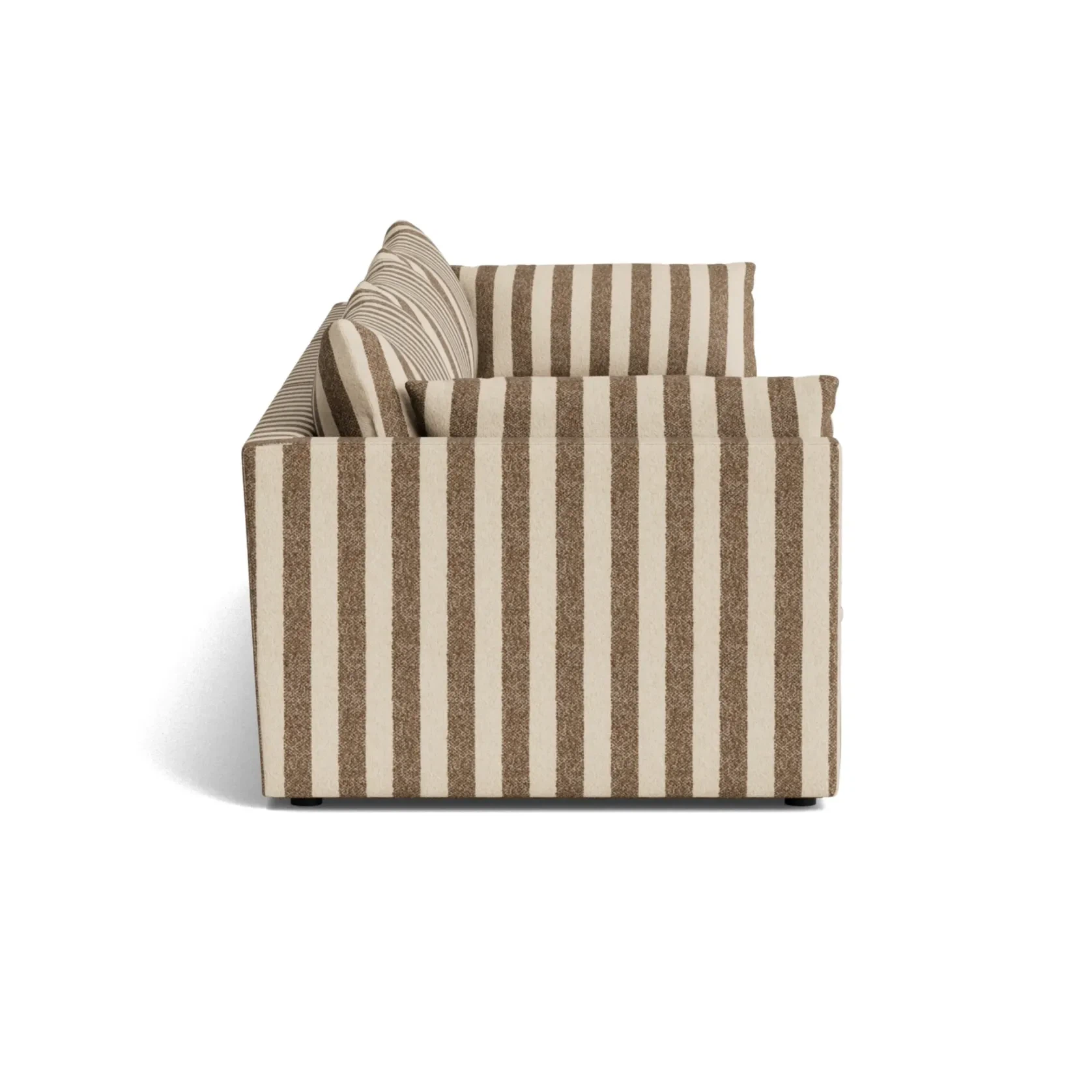 Sidney Slipcover 5 Seater Sofa - Marnie Coconut Stripe gallery detail image