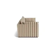 Sidney Slipcover 5 Seater Sofa - Marnie Coconut Stripe gallery detail image