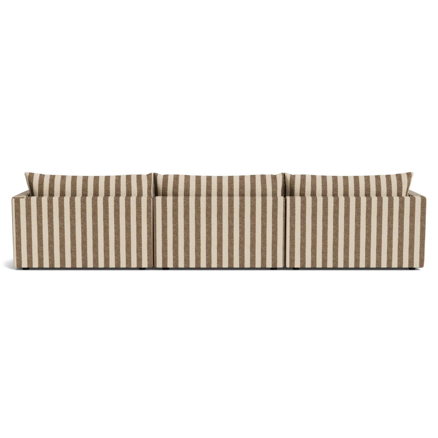 Sidney Slipcover 5 Seater Sofa - Marnie Coconut Stripe gallery detail image