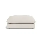Sidney Slipcover Ottoman - Silex Off White gallery detail image