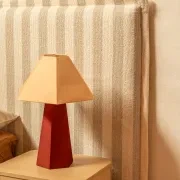 Sidney Slipcover Bed Head 270cm - Marnie Sand Stripe gallery detail image