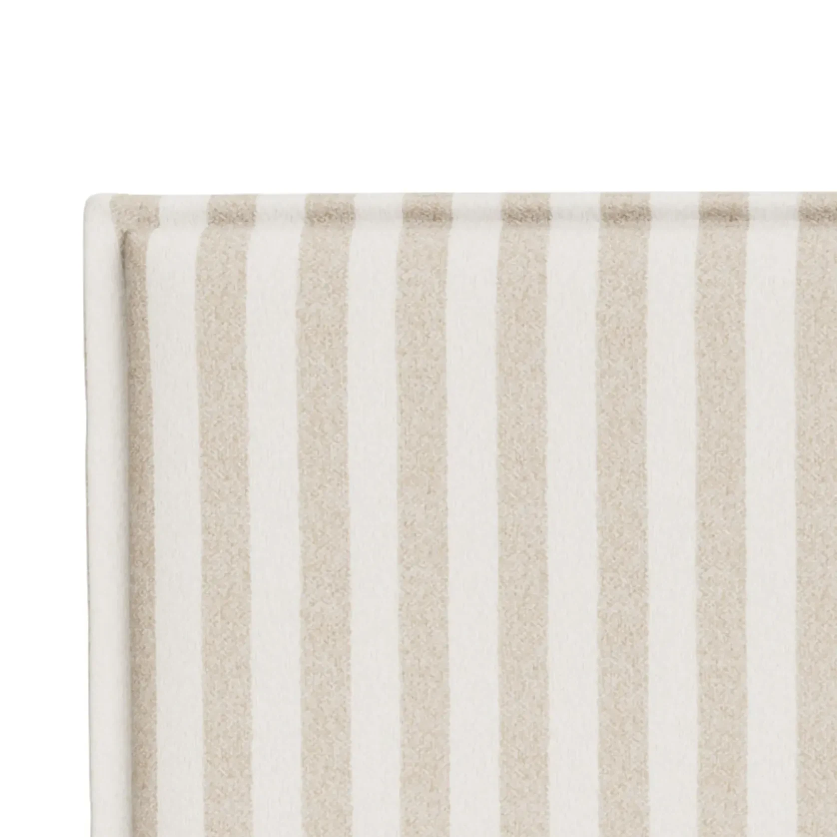 Sidney Slipcover Bed Head 270cm - Marnie Sand Stripe gallery detail image