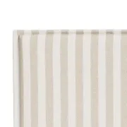 Sidney Slipcover Bed Head 270cm - Marnie Sand Stripe gallery detail image