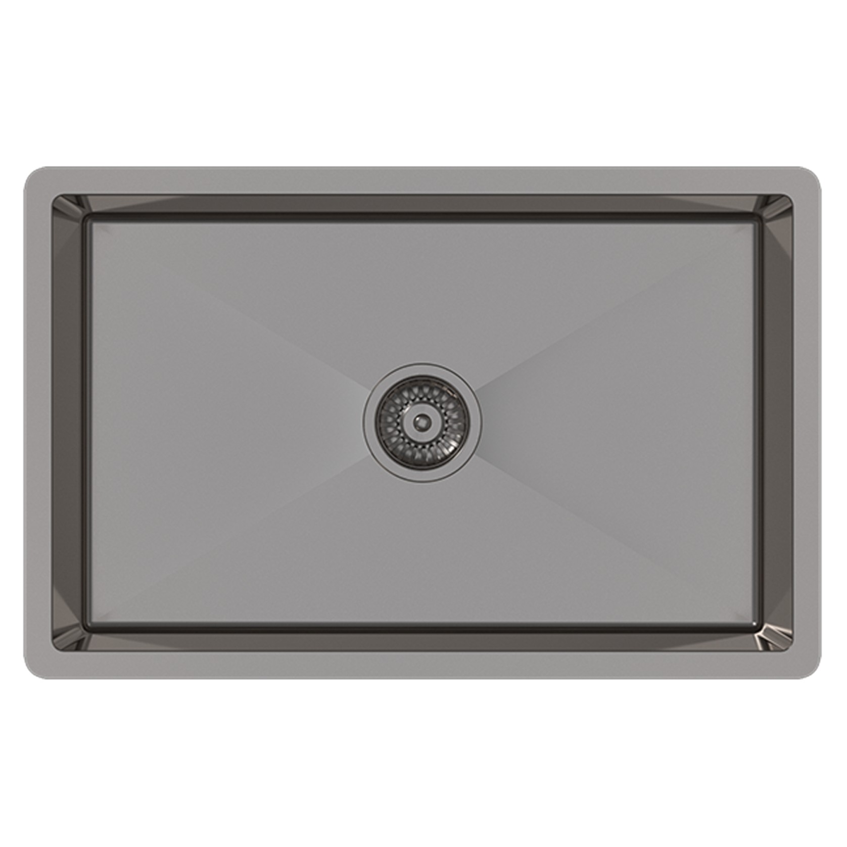 Brushed Gunmetal Avisa 700x450 Large Single Bowl Sink gallery detail image