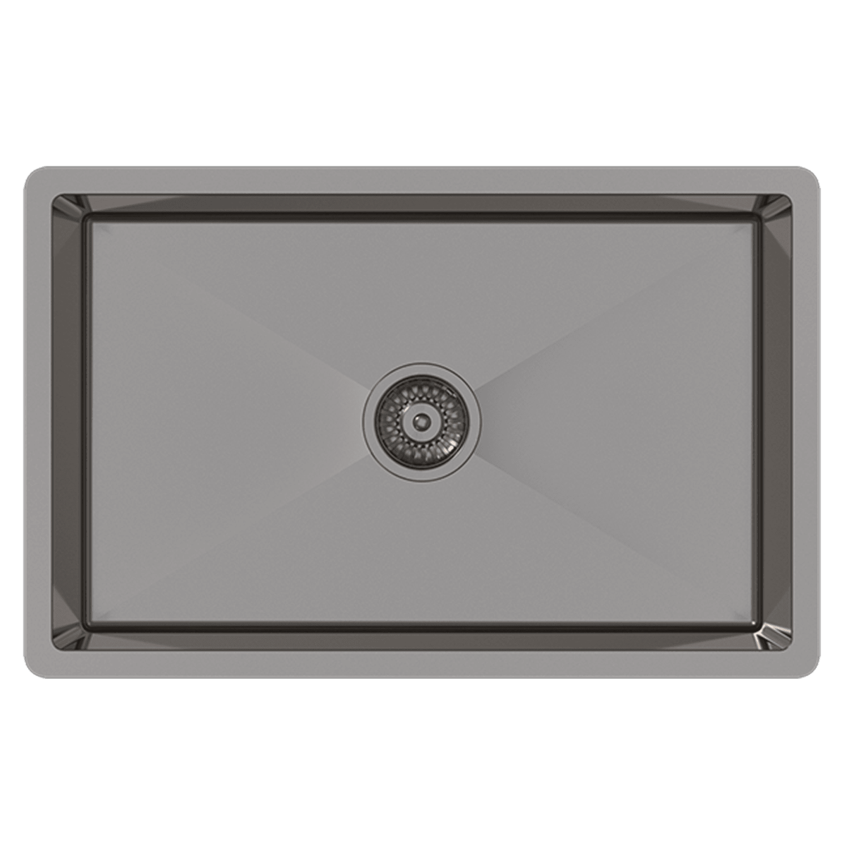 Brushed Gunmetal Avisa 700x450 Large Single Bowl Sink gallery detail image