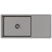 Brushed Gunmetal Cody 950x450 Single Bowl w Drain Board Sink gallery detail image