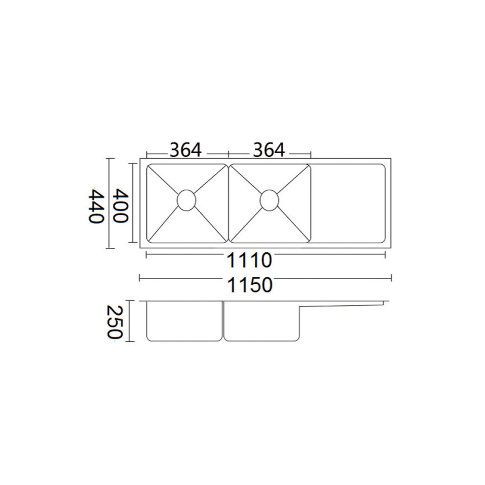 Luminare Sink 1150 x 440mm gallery detail image