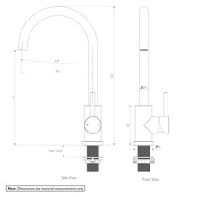 Sola Outdoor Kitchen Mixer | Brushed Gunmetal gallery detail image