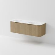 Sora 1500 Wall Hung Vanity | Double Inset Basin gallery detail image