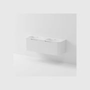 Sora 1500 Wall Hung Vanity | Double Inset Basin gallery detail image