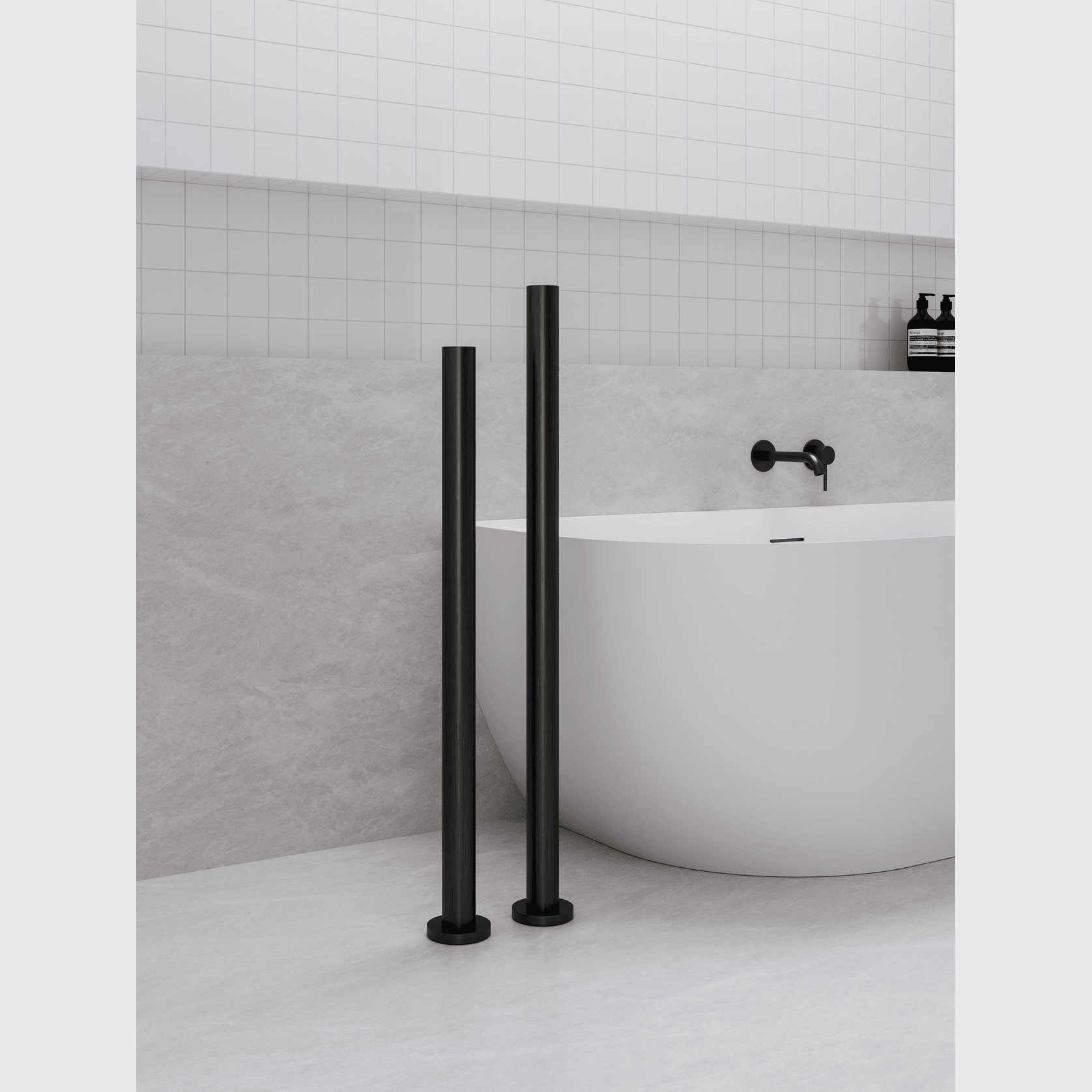 Pure Floorstanding Heated Towel Rail 900 gallery detail image