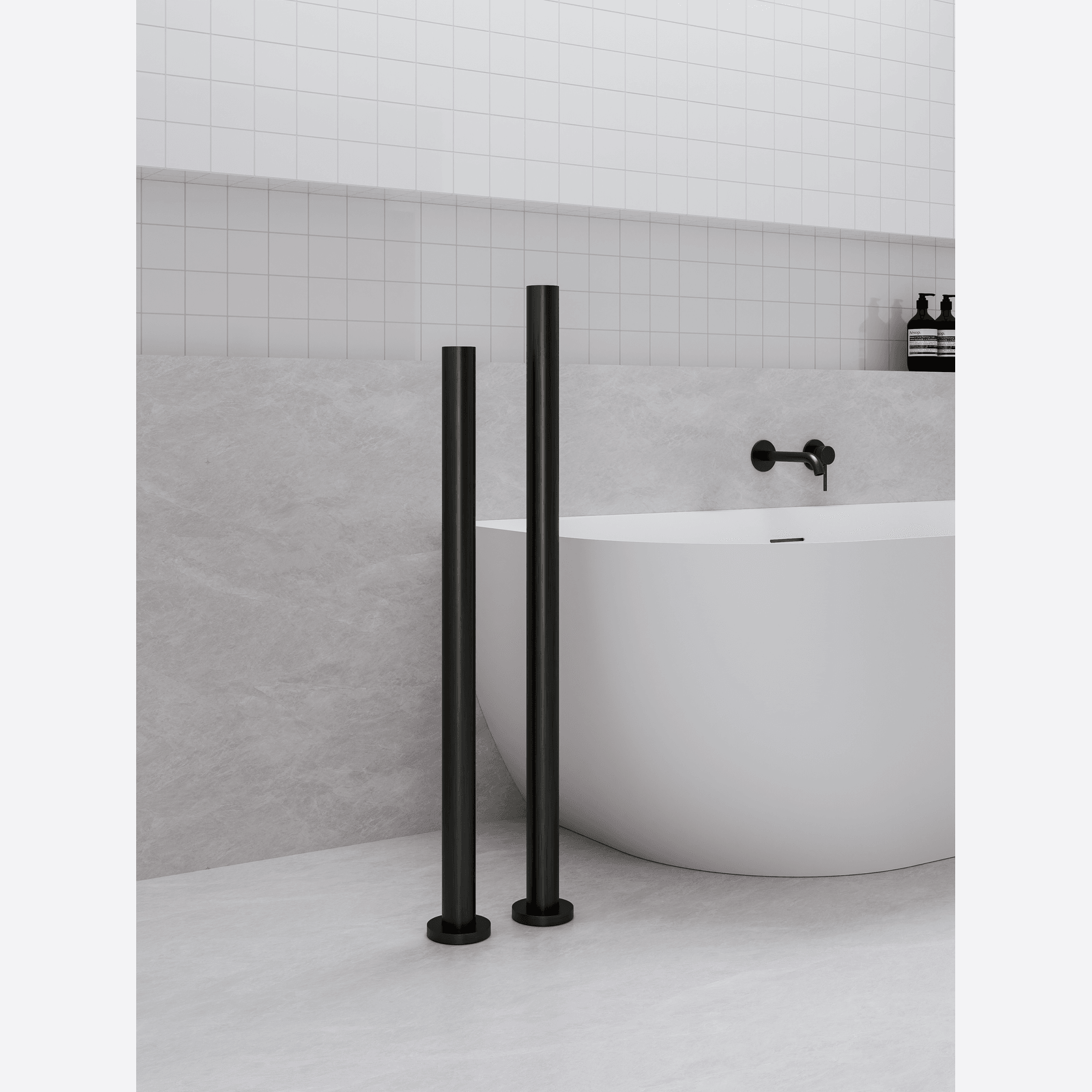 Pure Floorstanding Heated Towel Rail 900 gallery detail image