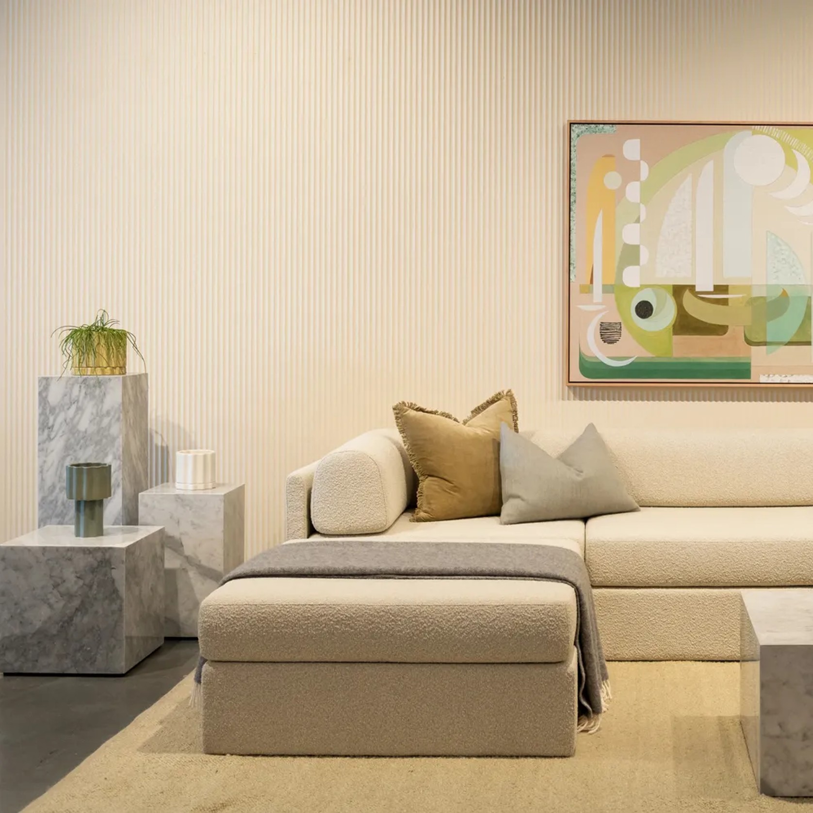 Addy 3 Seater Chaise Sofa gallery detail image