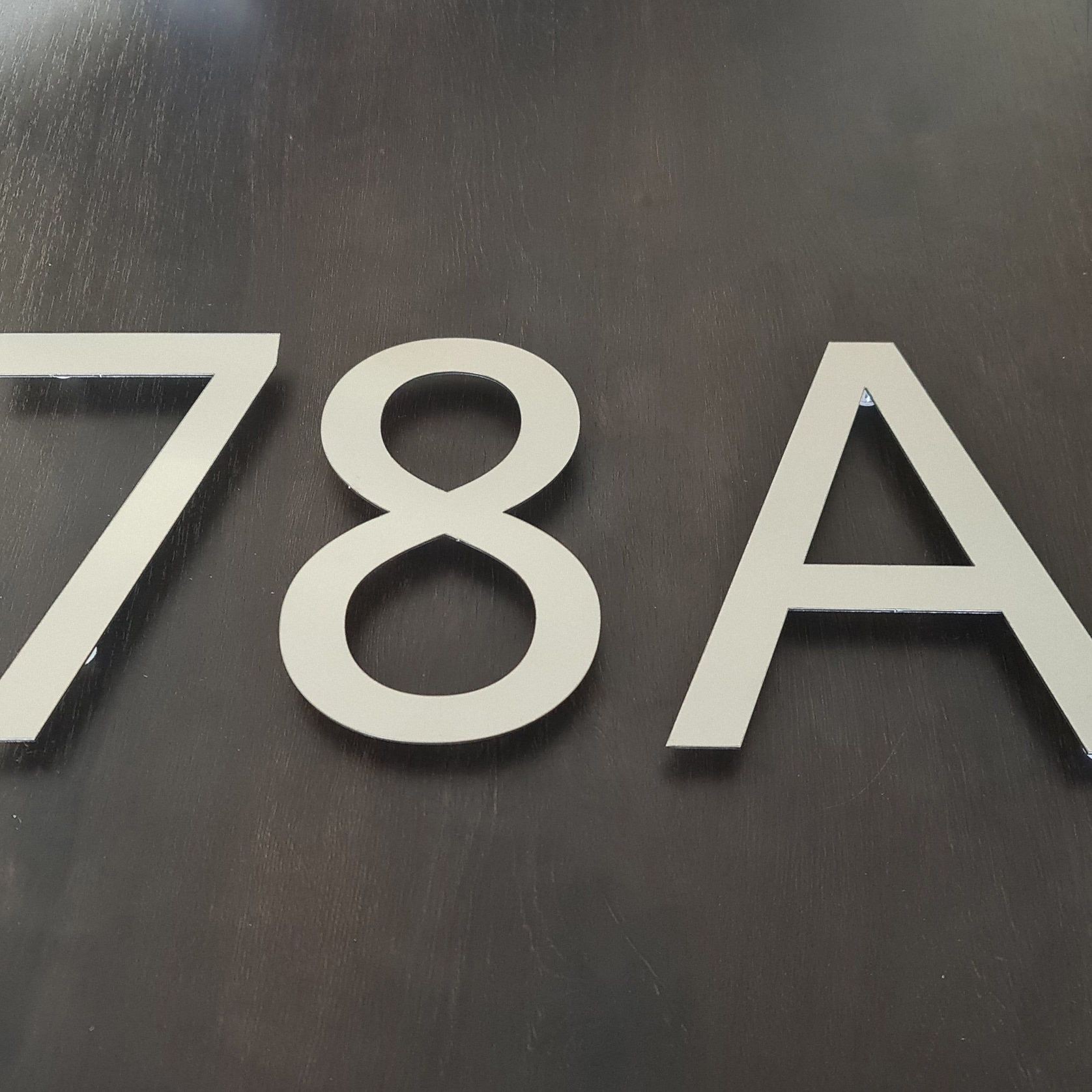 Stainless Steel House Numbers MS San Small (127mm) gallery detail image