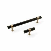 KT&CO Kitchen handles pull matte black Brass Byron Bay gallery detail image