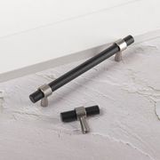KT&CO Kitchen handles pull matte black Nickel Byron Bay gallery detail image