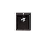 Santorini Black Standard Bowl Topmount Sink gallery detail image