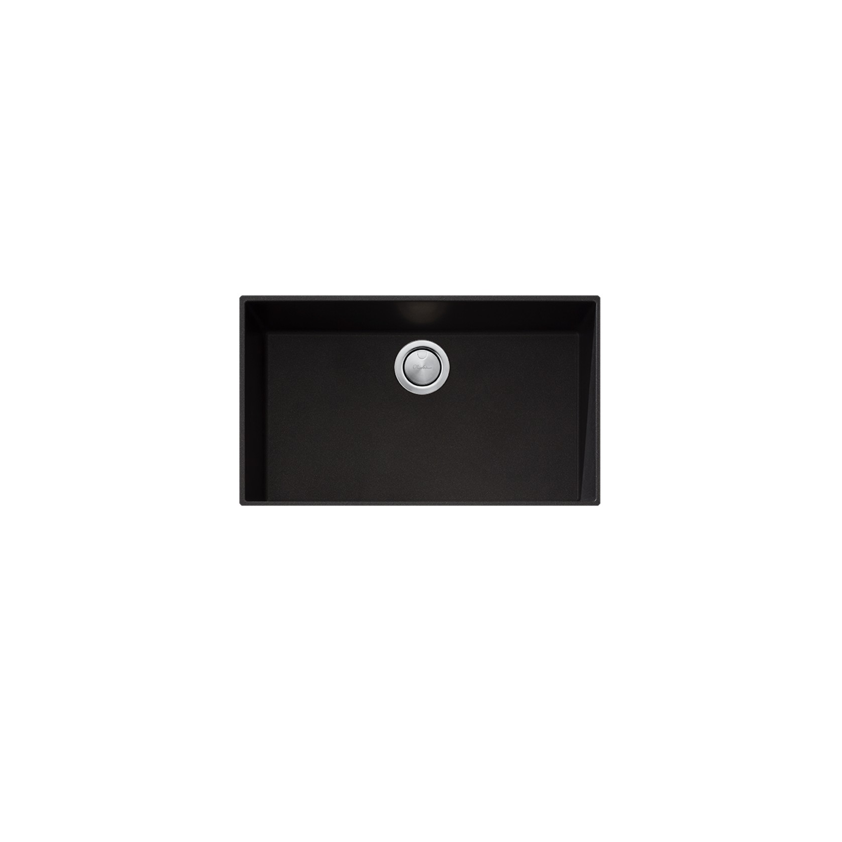 Santorini Black Mega Bowl Undermount Sink gallery detail image