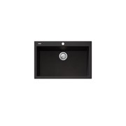 Santorini Black Mega Bowl Topmount Sink gallery detail image
