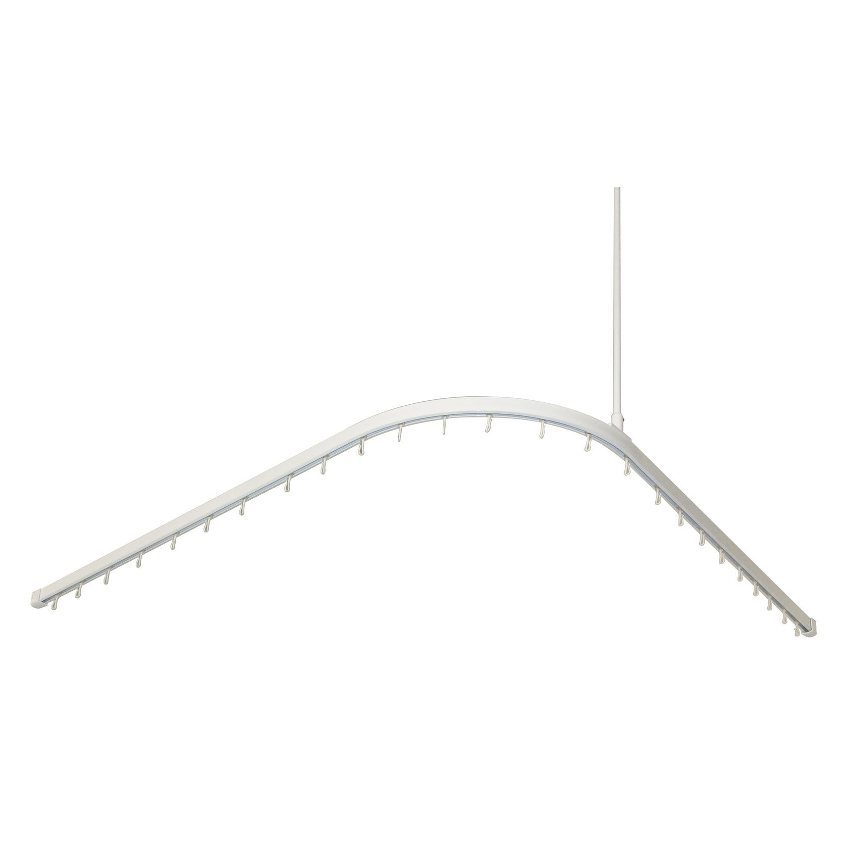 Shower Track - 1600 x 1600 Powder Coated White gallery detail image