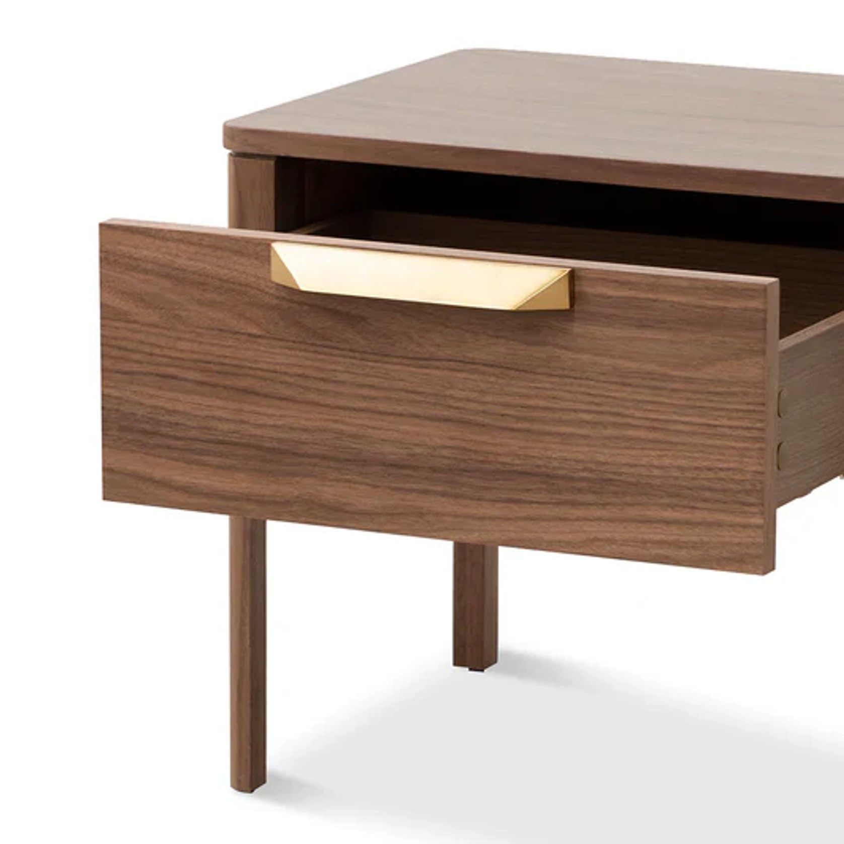 Ithaca Walnut Bedside Table gallery detail image