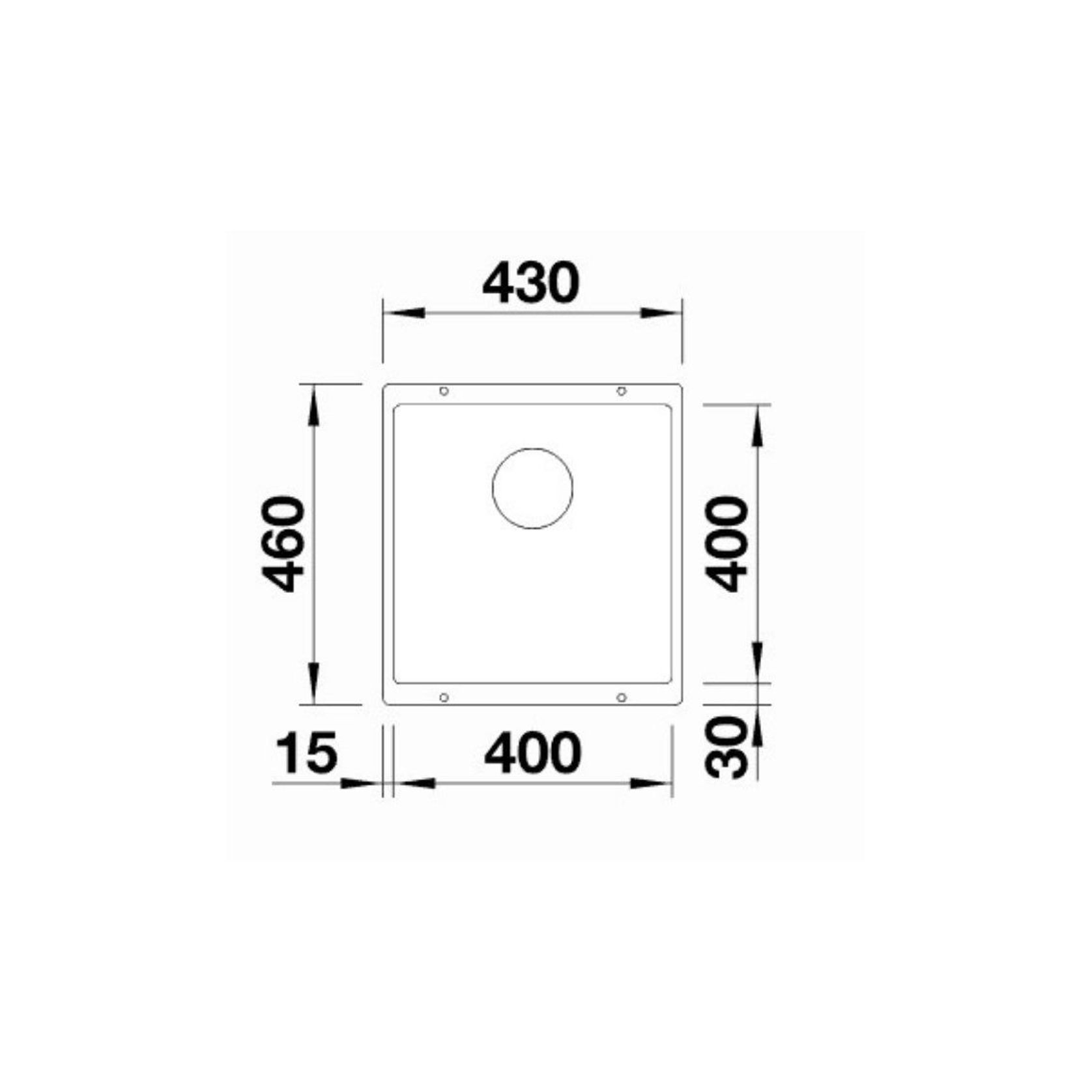 Blanco SUBLINE 400-U Single Bowl Undermount Sink - White gallery detail image