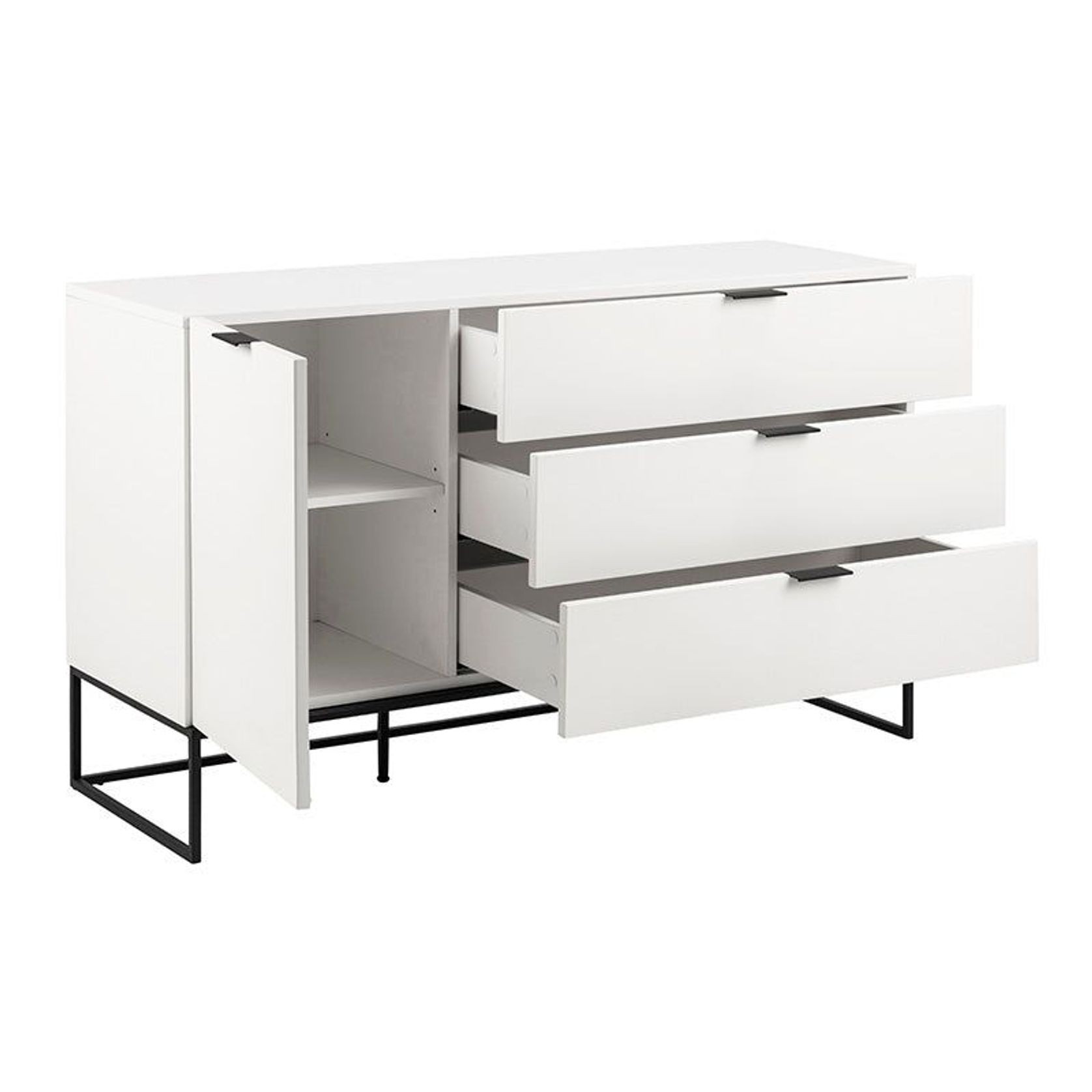 SVANA Sideboard Buffet 134cm - White gallery detail image