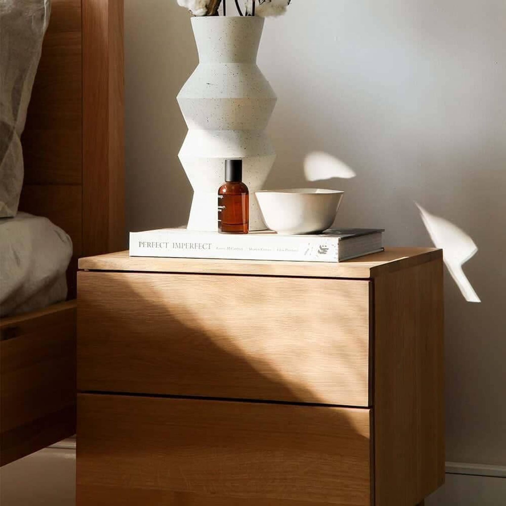 Harmony Bedside Table - Oak gallery detail image