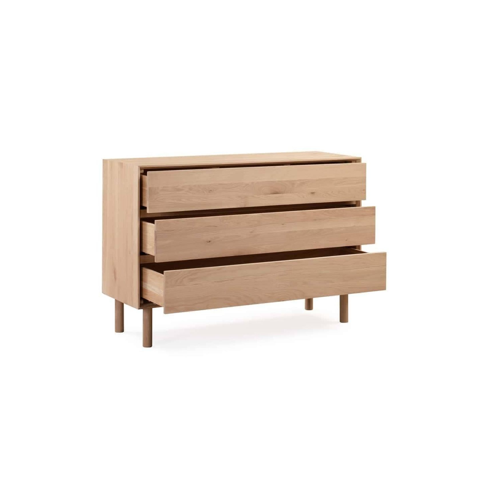 Harmony 3 Drawer Chest - Oak gallery detail image