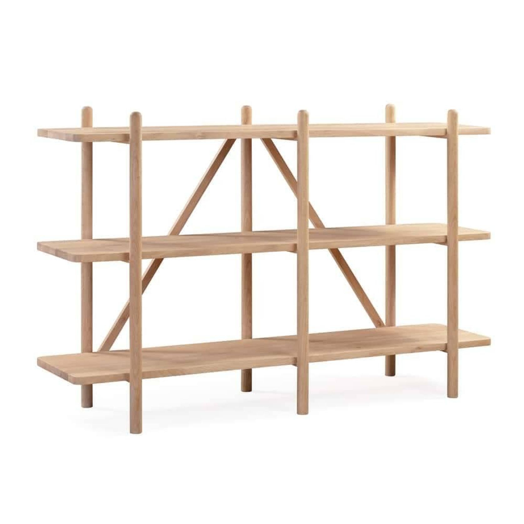 Essential Shelving Unit Oak - Small gallery detail image