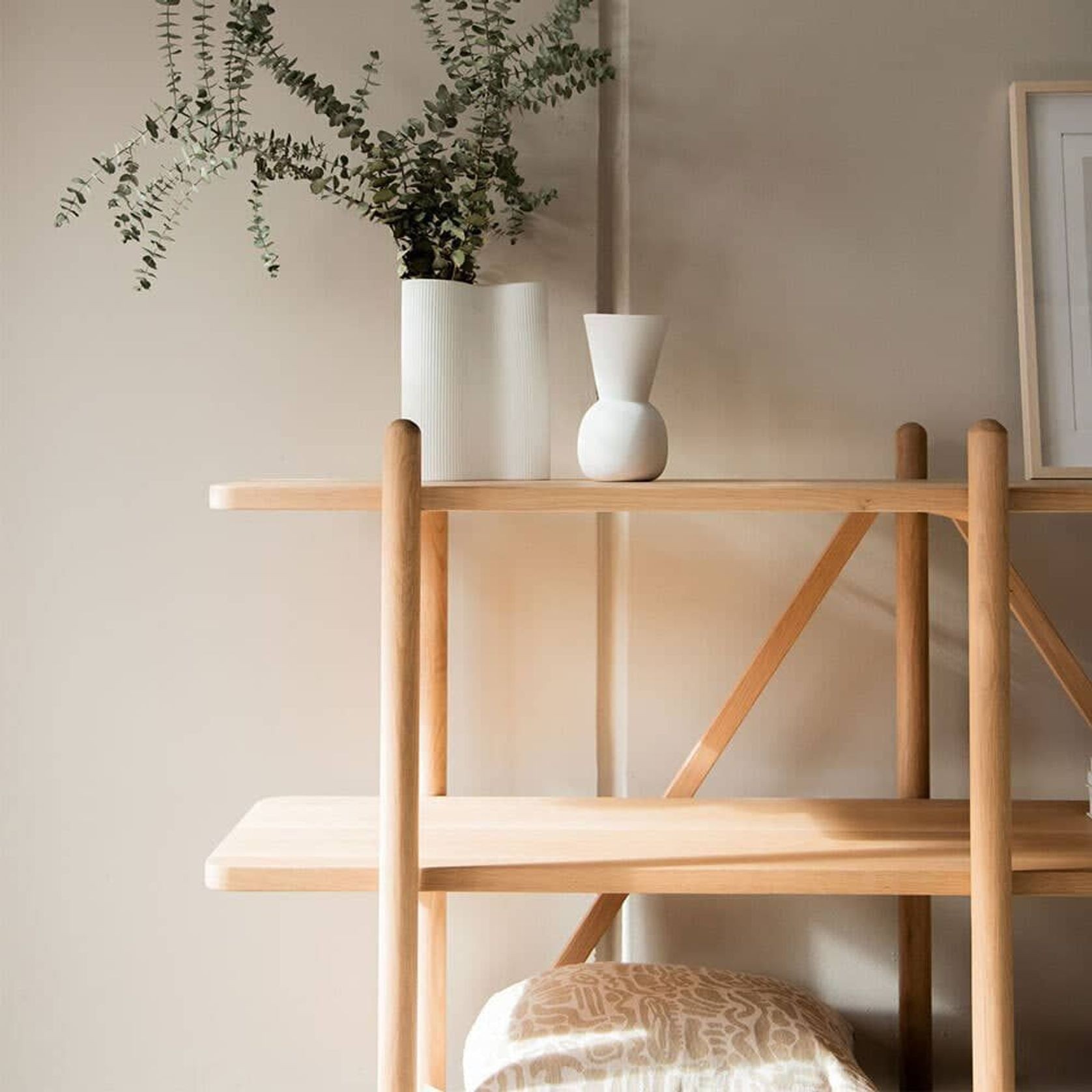 Essential Shelving Unit Oak - Small gallery detail image