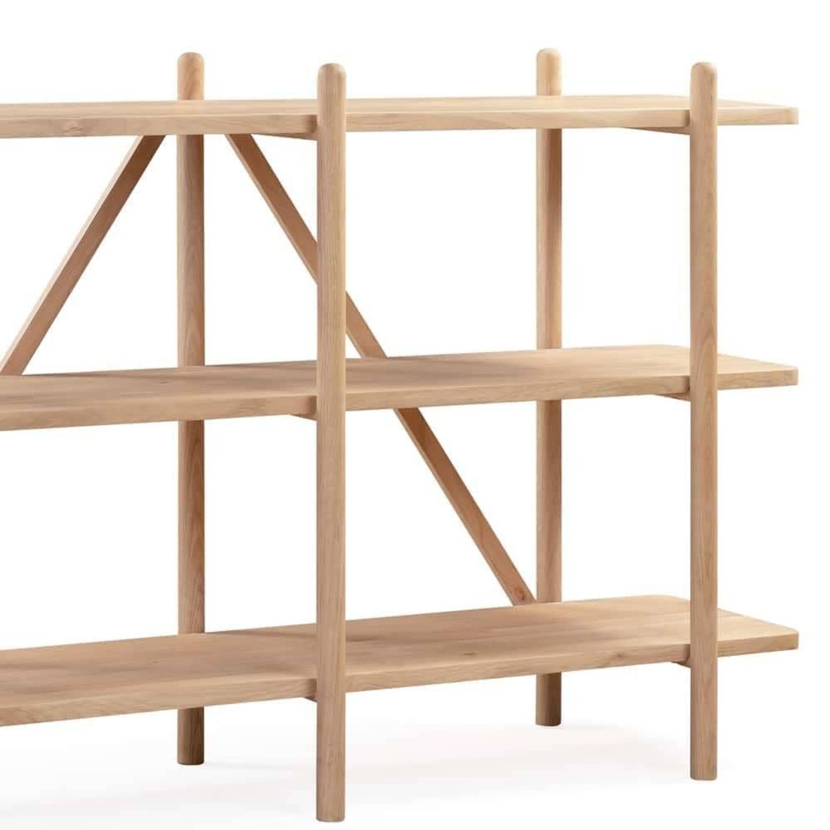 Essential Shelving Unit Oak - Small gallery detail image