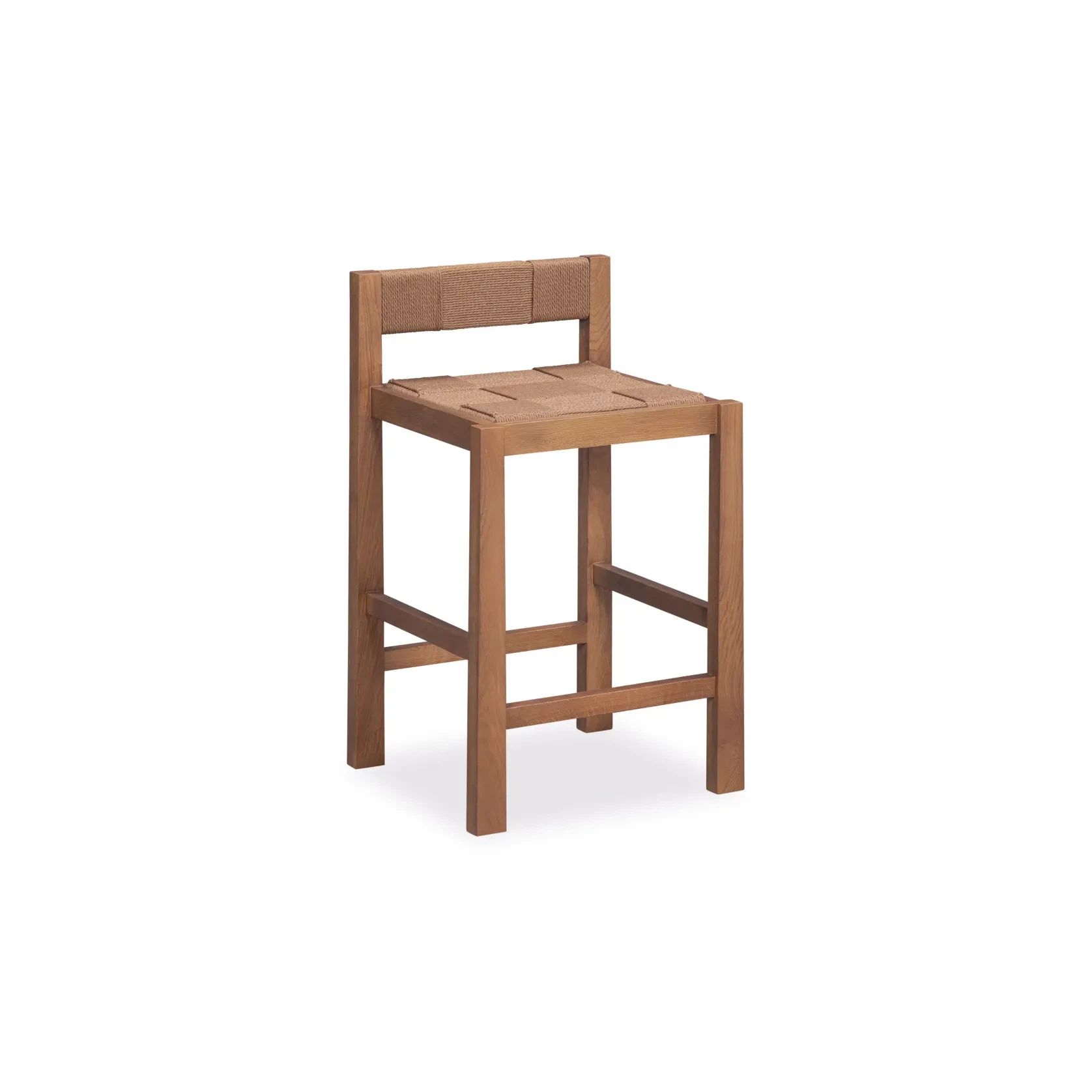Charm Bar Stool 65cm - Deep Oak gallery detail image