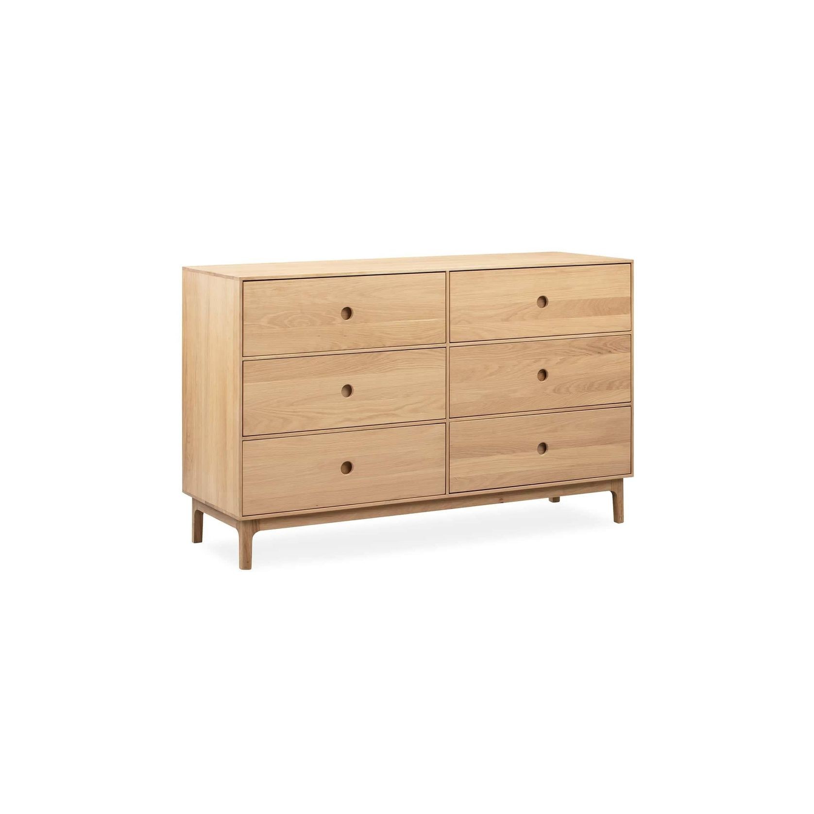 Ambience 6 Drawer Chest - Oak gallery detail image