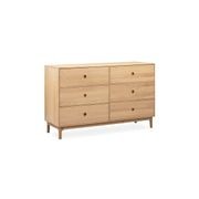 Ambience 6 Drawer Chest - Oak gallery detail image