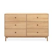 Ambience 6 Drawer Chest - Oak gallery detail image