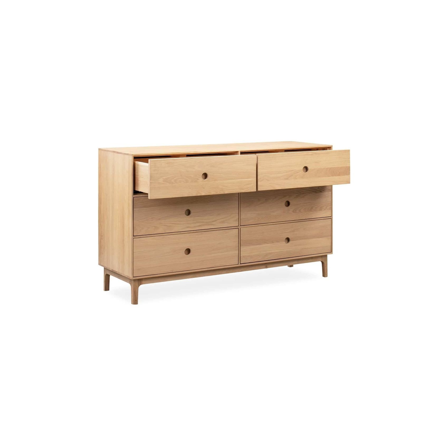 Ambience 6 Drawer Chest - Oak gallery detail image