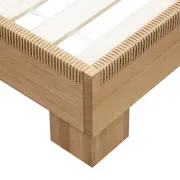 Weave King Bed - Oak gallery detail image