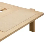 Compass Queen Bed - Oak gallery detail image